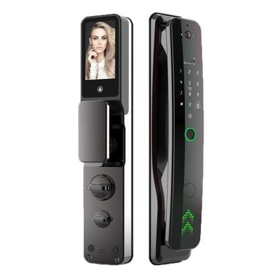 China Smart Remote Camera Touch Remote Video Password Door Lock Fingerprint Intercom Apartment Bilixo WiFi App Intercom Digital Lock Keyless Lock with Camera for sale