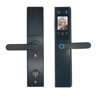 China 40-120 Face ID Recognition Password Smart Card Key Smart Digital Door Lock with Palm and Eye Scanner for sale