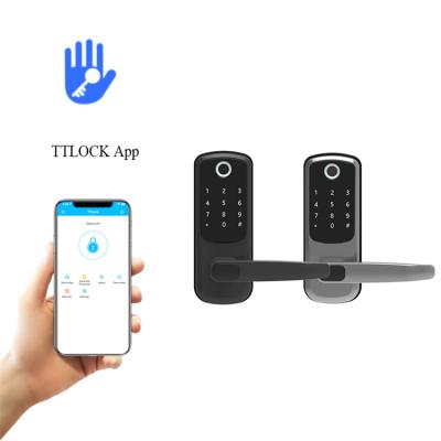 China Apartment Tuya Door Lock Wifi Double Sided Door Waterproof Outdoor Waterproof Smart Fingerprint Locks For Home for sale