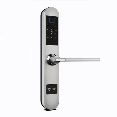 China China factory wholesale Anti-peep code smart fingerprint door lock 304 stainless steel biometric lock code lock for sale