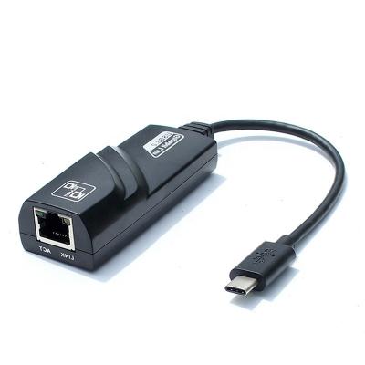 China Desktop Type C to RJ45 LAN Network Card Reversible USB 3.1 (USB-C) Interface to RJ45 100/1000Mbps Gigabit Ethernet LAN Network Hot Sale for sale