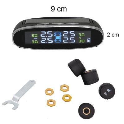 China Tire Pressure Detector Wireless Solar Power Display External Sensors Temperature And Pressure Alarm 36 for sale