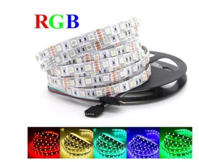 China LANDSCAPE LED Strip Waterproof 5050 DC12V 60LEDs/m 5m/lot Flexible LED Light Up RGB 5050 LED Strip White/Warm White/Red/Greed/Blue for sale