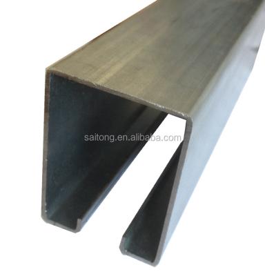 China Modern U, V Groove Door Steel Rail Hanging Track for sale