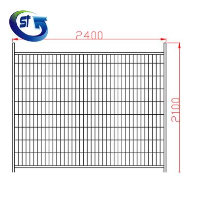 China Easily Assembled Anti Climb Fence Good Quality Galvanized Steel Welded Wire Mesh Temporary Fence Boundry Fencing for sale