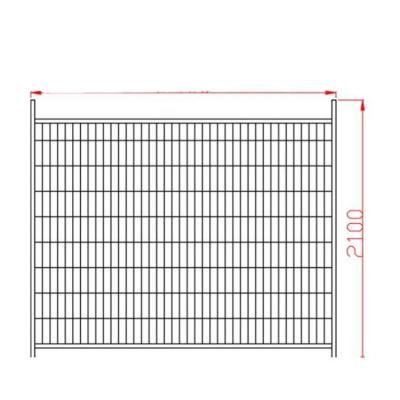 China Easily Assembled High Quality Cheap Sale Steel Galvanized Temporary Safety Wire Fence Panel for sale