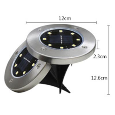 China Free Sample High Lumens 8LEDs LED Solar Underground Garden Light for sale