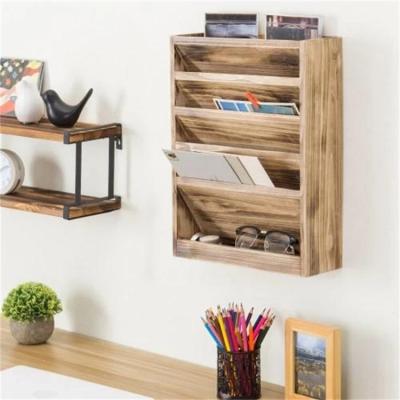 China Functional Multifunctional Wall Mounted Folder Wall Mounted Letter Hanging Rack Letter Mail Organizer for Wall Decoration for sale