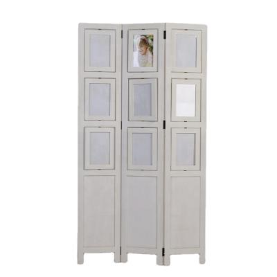 China Wood Room Divider With Photo Frames Good Quality Divider Screens Wood Room Divider Waterfall Home Decor for sale