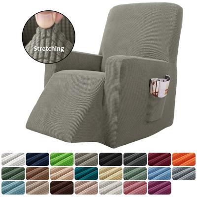 China Wholesale High Elastic Recliner Polyester Spandex Sofa Cover Various Colors Chair Covers Single Seat for sale