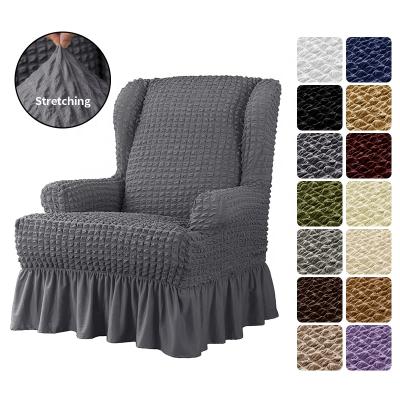 China High Elastic Stretch Polyester Kingback Armchair Covers Tiger Stool Cover Bubble Chair Cover for sale