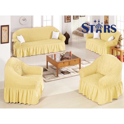 China Colorful Washable Stretchable High Elastic Classic Sofa Cushion Cover Triple Seat Sofa Cover Set for sale