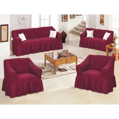 China High Elastic Washable High Quality 3 Seater Unit Polyester Sofa Cover Stretch Pet Slipcover for sale