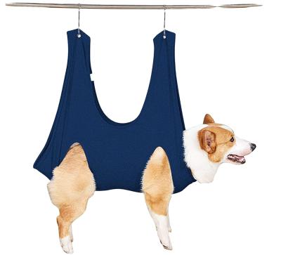 China Sustainable Pet Grooming Hammock Pet Grooming Bag With Hangers And Repair Pets Dog Cat Hammock For Grooming for sale