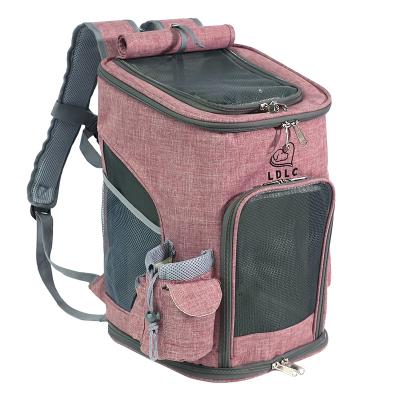 China Breathable High Quality Airline Approved Soft-Sided Pet Travel Carrier With Windows For Dogs And Cats Pet Carrier Travel Pack Bag for sale