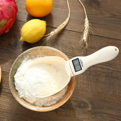 China Pet Food Scoop Dog Cat Food Detachable Digital Spoon Automatic Measuring Kitchen Cooking Scale Handled Coffee Bake Electronic Balance for sale