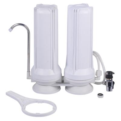 China Hotel 2 Stage Counter Top Water Filter System for sale