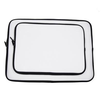 China Fasion White Blank Neoprene Laptop Bag Sleeve For Sublimation for sale