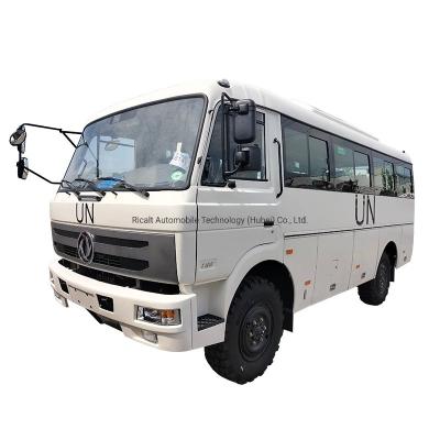 China Cummins 160HP Engine 19 Seats 7m Dongfeng 4X4 off Road Bus for Off-Road Adventures for sale