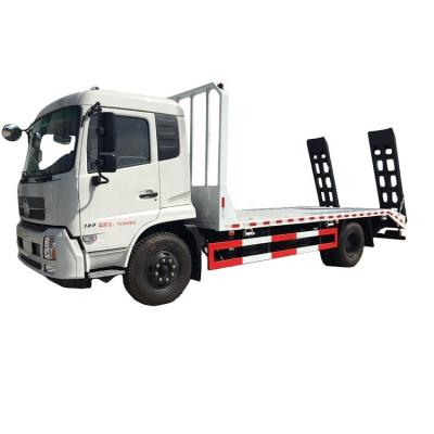 China 4700mm Wheelbase 6-Tire Dongfeng 4x2 Road Emergency Wrecker Truck Flatbed Lift Trailer for sale