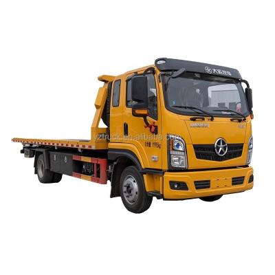 Китай Модель 2022 с ручной трансмиссией дизельная кабина Rollback Flatbed Winch Tow Truck Made in PRC продается