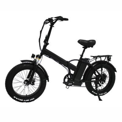 China New Design Aluminum Alloy Full Suspension Tire Fat Cycle Electric Bike 20