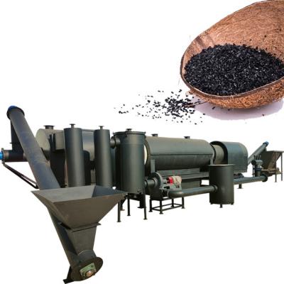 China Factory Continuous Charcoal Making Machine Furnace Carbonization Furnace Sawdust Coconut Shell Coffee Grounds Carbon Fiber Charcoal Fired for sale