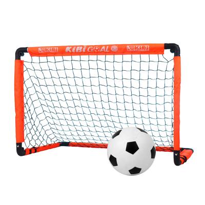 China Portable Factory customized new mini football soccer goal post net Pop up football vertical goal kids mini football goal for sale