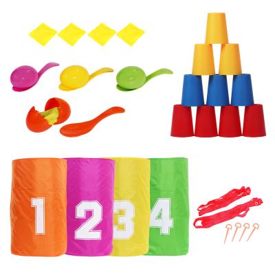 China Training Sports Day Kit Outdoor Games Potato Sack Race Bags for Kids and Adults, Egg and Spoon Race Games for sale