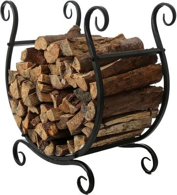 China Easy To Assemble Fireplace Tools Fire Pit Accessory Firewood Rack Fireside Log Storage Rack for sale