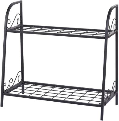 China Indoor/Outdoor 2-Tier Expandable Flower Pots Rack, Shoe Racks for Shops, Serving Organizer Storage Rack for sale