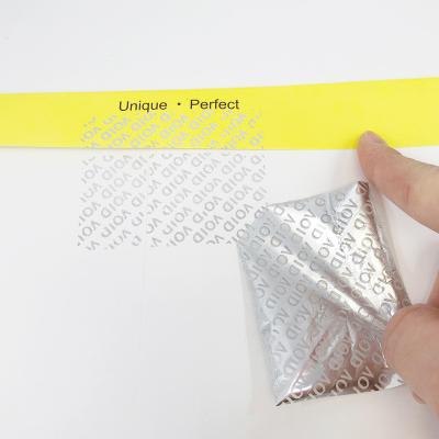 China Anti-Counterfeit Custom Envelope Self Adhesive Sealing Stickers Void Adhesive Seal for sale