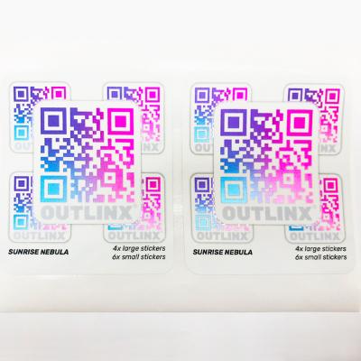 China Tear Resistance Customize Variety QR Code Sticker Sheet Roll Label for sale