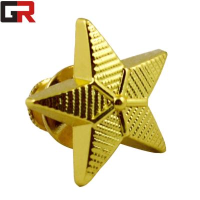 China Europe Zhongshan Guanrui Pin Badges Pentagram Plating Gold Masonic cheap pins metal zinc alloy badge for sale