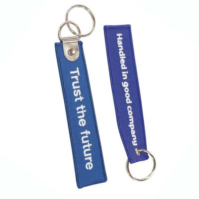 China Promotion Gift Factory Custom Logo Personal Designers Sublimation Embroidery Keychain Felt Keychains for sale