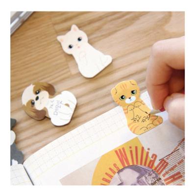 China Stationery Self-adhesive Korean Animal Cute Cardboard Sticky Notes, Amazon Hot Selling Die Cut Memo Pads Funny Adhesive Marker Drawing Sticky Notes for sale