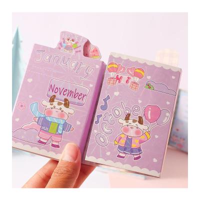 China Laser Self Adhesive Custom Cute Colorful Personalized Creative Sticky Notes, Die Cut Memo Pad by Cheap Price 12 Pads 4 Designs for sale