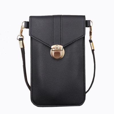 China Wholesale Waterproof Phone Case Pocket Women Girls Cross - Body Touch Screen Cell Phone Bag for sale