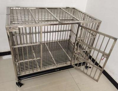 China Breathable Heavy Duty Pet Cage Stainless Steel Pet Cage For Large Dogs Stainless Steel Pet Cage for sale