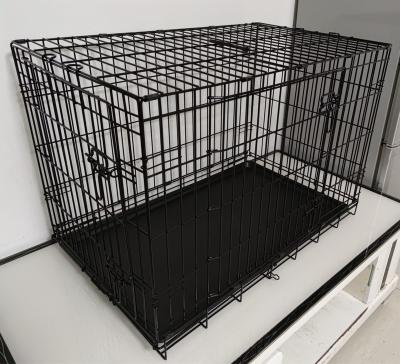 China Breathable Pet Cages Carriers Metal Pet Facilities Folding Wire Pet Cage for sale