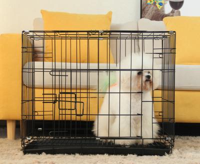 China Breathable Folding Metal Dog Cage Large Dog Cage Durable Outdoor Folding Wire Pet Cages For Large Dog Cat for sale