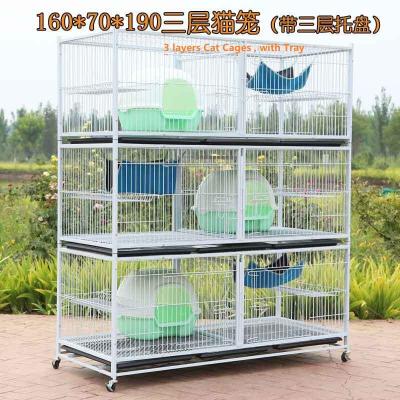 China Breathable Easy Installing Cat Cage Cat Kennels Galvanized Steel Pet Enclosures for sale