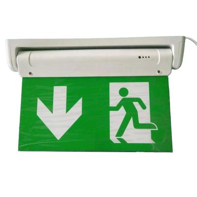 China Emergency Lighting Turning Single Side Double Side Adjustable LED Emergency Exit Sign 3W Face Emergency Man Running Light for sale