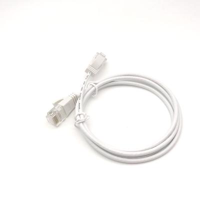 China Telecommunication Stp Cat6 Around Patch Cable Shielded Cat 6 Thin White Flat Ethernet Patch Cable Flat Cat6 Patch Cable for sale