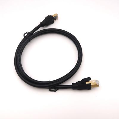 China Good Quality Black Cat8 Telecom Network Cable 28AWG for sale