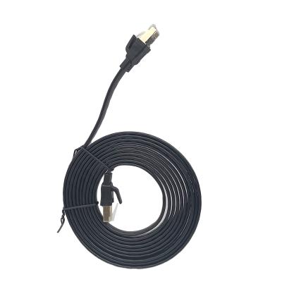 China Customizable Flat Length RJ45 Cat6 Cat7 Cat8 Cat8 Ethernet Cable Cat8 Ethernet Cable Utp/ftp/Sftp For Flat Cat8 for sale