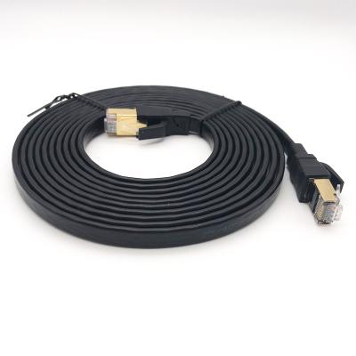 China Hot Sale 24awg 28awg Cat5 Cat6 Cat7 Cat8 Rj45 Telecommunication Patch Cord Cable Ethernet Network Flat Cable for sale