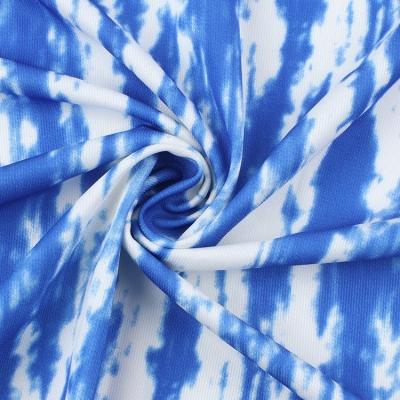 China 100d Heat-Insulation Milk Fiber 4 Way Digital Printed Stretch Fabric for sale