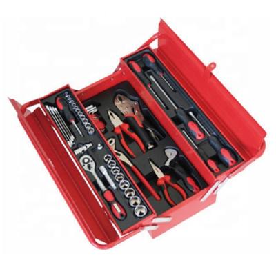 China 48pcs household house repairing tool box, us general tool box, metal tool box for sale