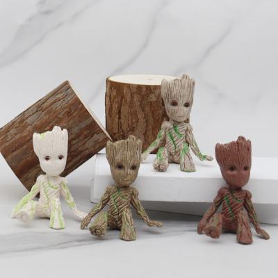 China Anime 6cm Mini Action Figure Tree-Man-Groot Cartoon Characters PVC Fast Action Figure Collectible Model Toy for sale